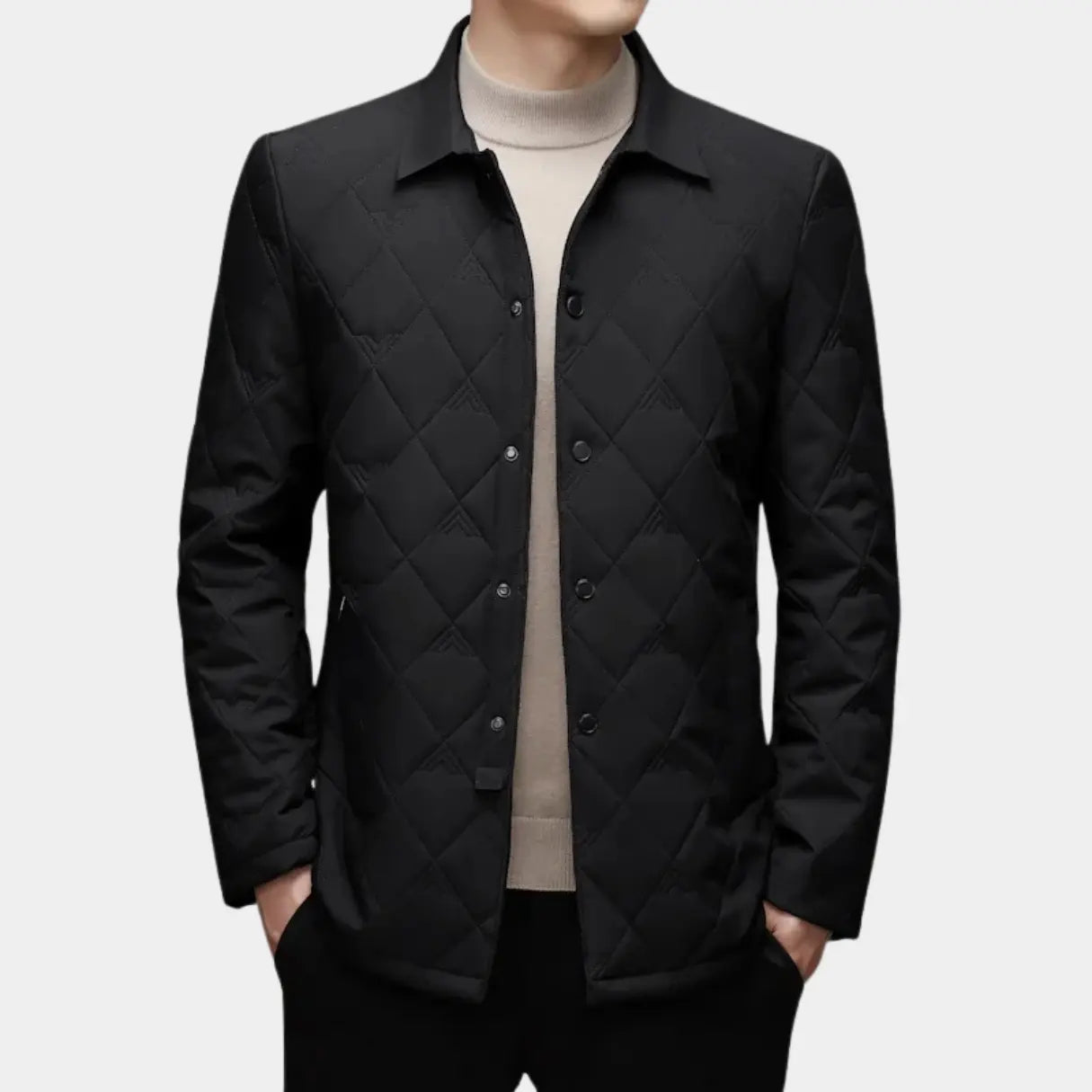 Veste élégante à effet superposé – Édition Regal Luxe