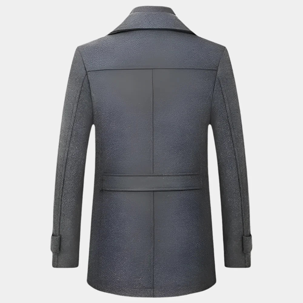 Manteau long en pure laine vierge de qualité supérieure