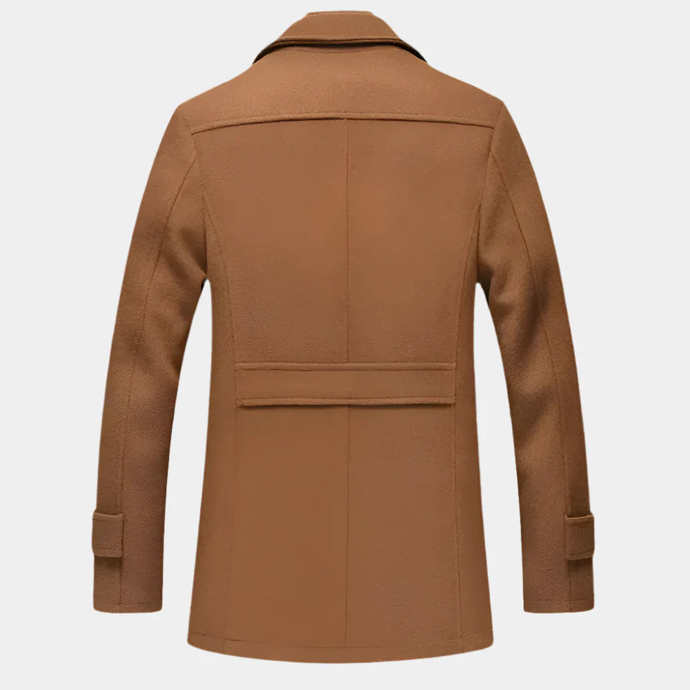 Manteau long en pure laine vierge de qualité supérieure