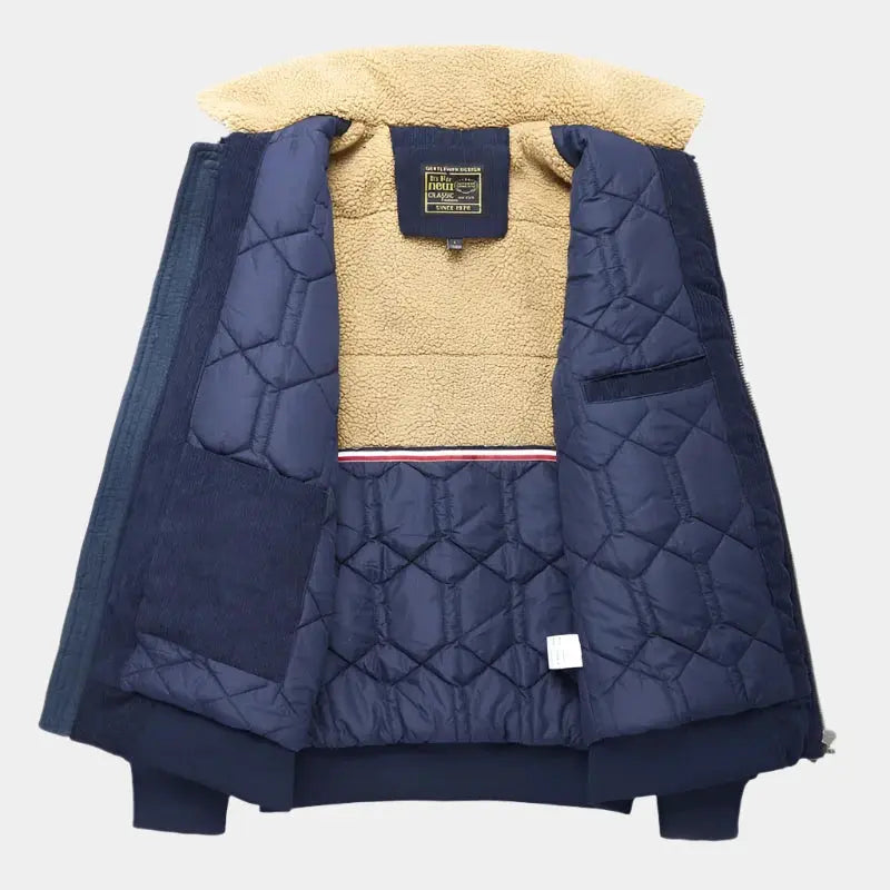 Blouson bomber en velours côtelé