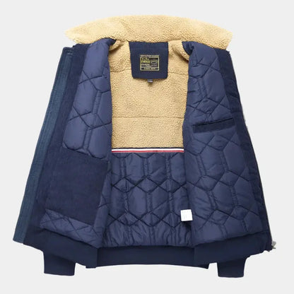 Blouson bomber en velours côtelé