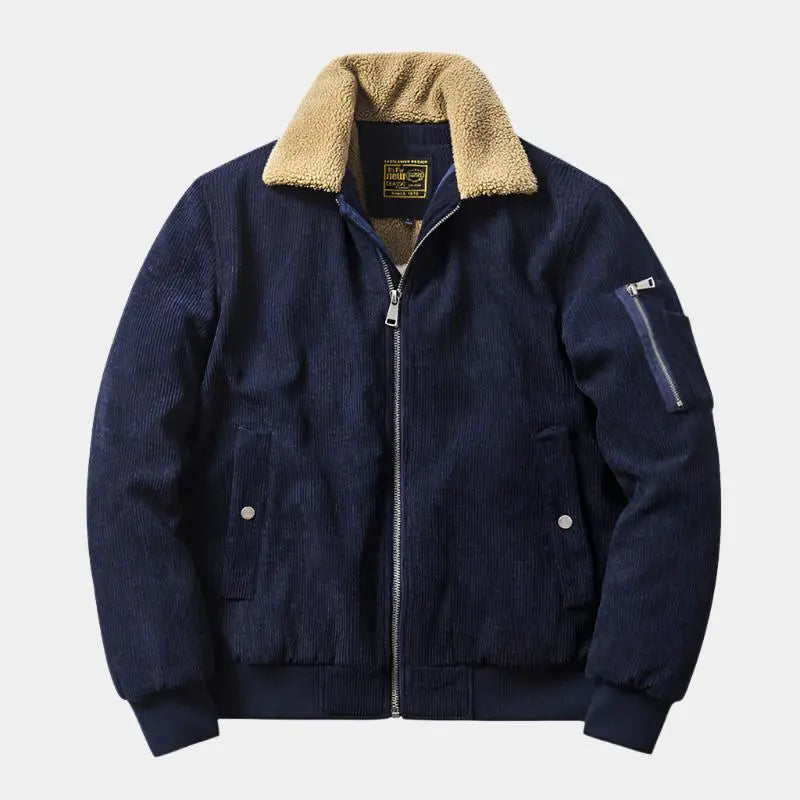 Blouson bomber en velours côtelé