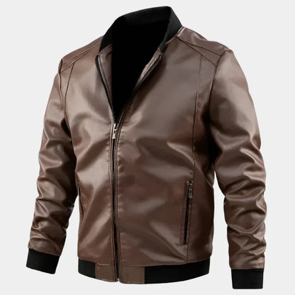 Veste en cuir Signature exclusive