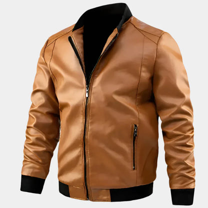 Veste en cuir Signature exclusive