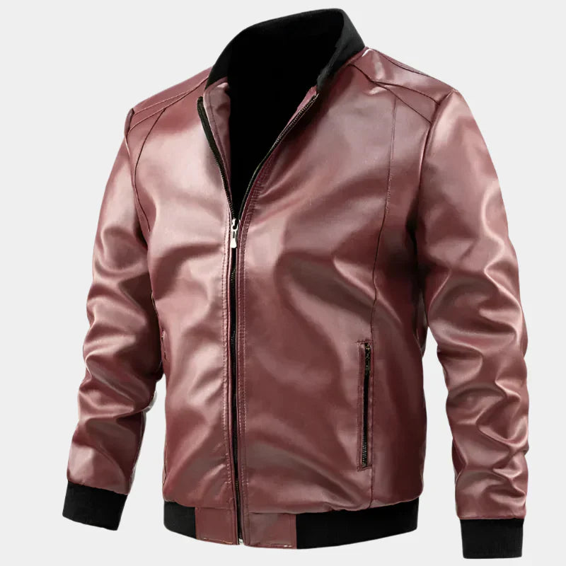 Veste en cuir Signature exclusive