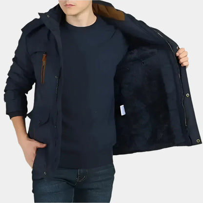 Veste à capuche de luxe – Édition Commander